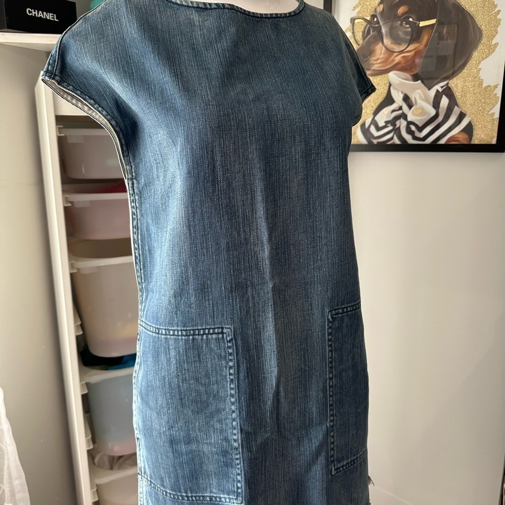 Wilfred Free Light Blue Denim Dress - Picture 3 of 5